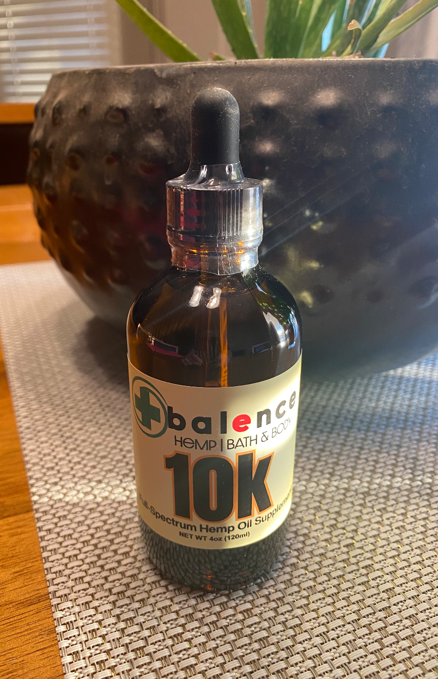 10,000mg(10k) - 120ml (4oz) Full Spectrum Hemp CBD Tincture Oils - MCT