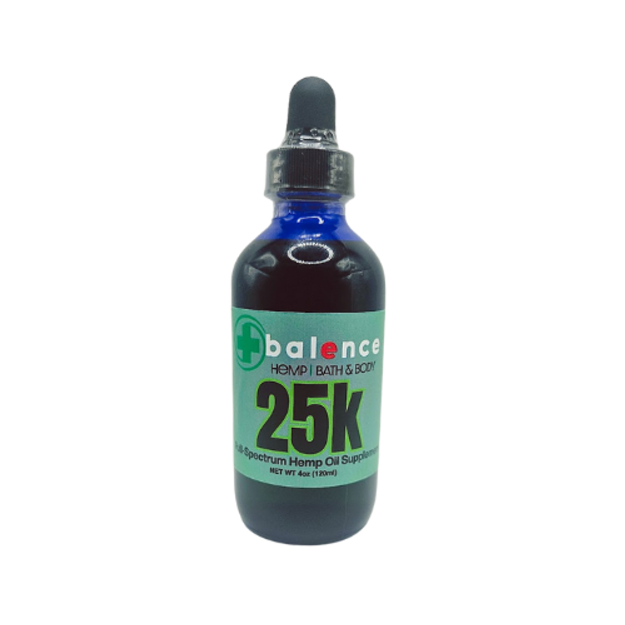 25,000mg(25k) - 120ml (4oz) Full Spectrum Hemp CBD Tincture Oils - MCT