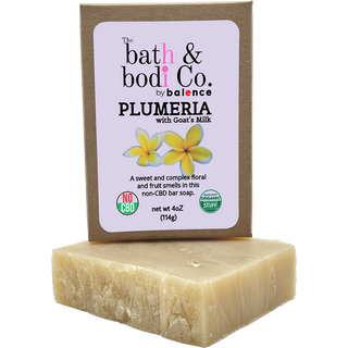 Plumeria Goat's Milk - Non-CBD Bar Soap