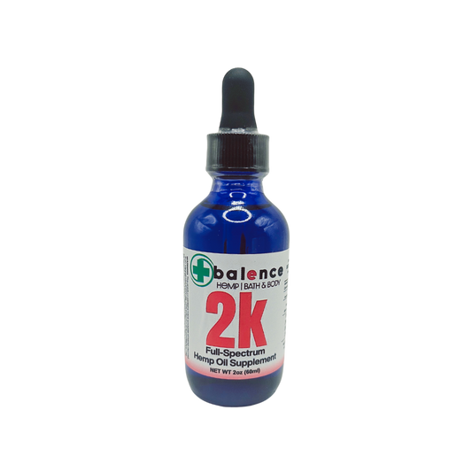 2000mg(2k) - 60ml (2oz) Full Spectrum Hemp CBD Tincture Oils - MCT